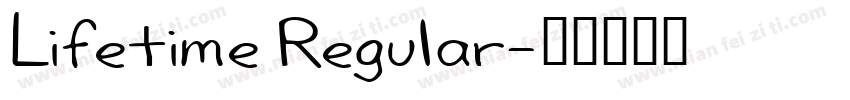 Lifetime Regular字体转换